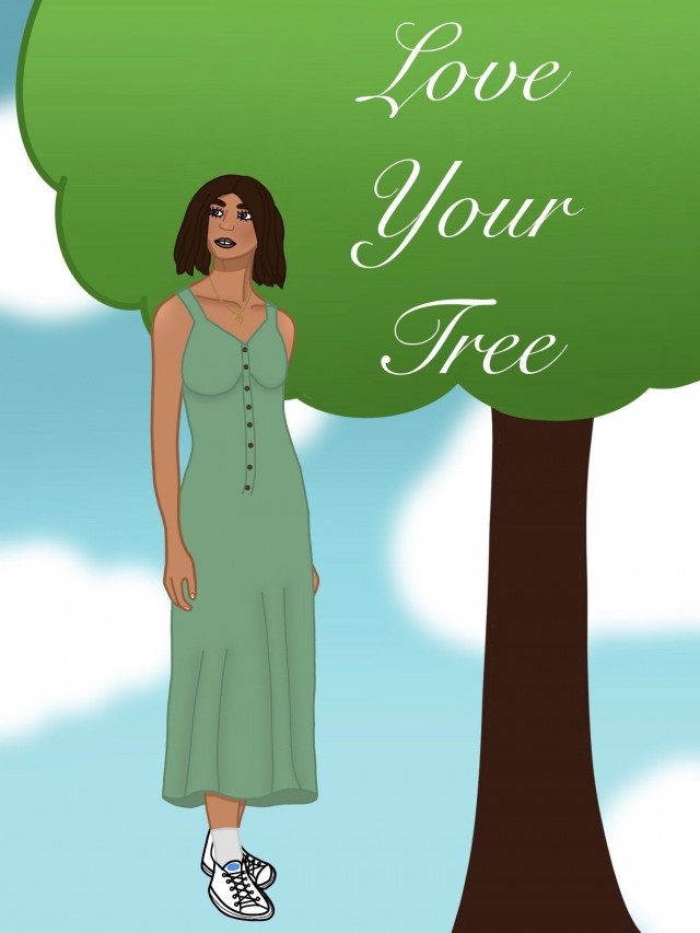 An image of artwork created for the Love Your Tree campaign